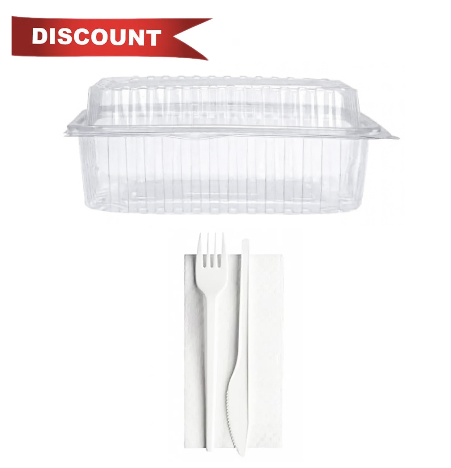Pachet 1 bax Caserole 750cc si 1 bax BIO Furculita + Cutit + Servetel